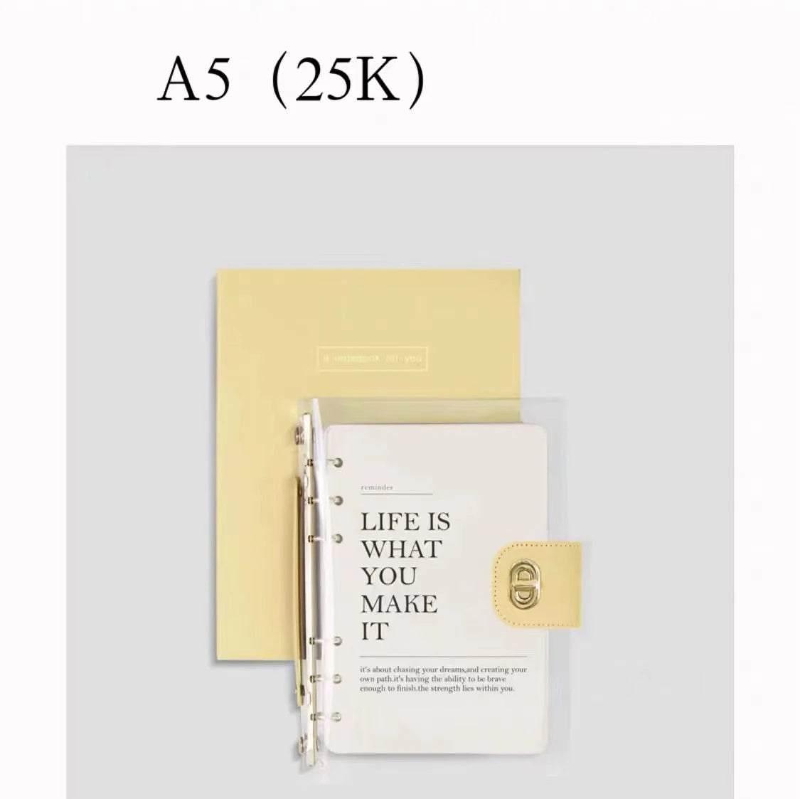 YTYIN Imitation Leather Travel Journal Diary Binder Loose Leaf Planner