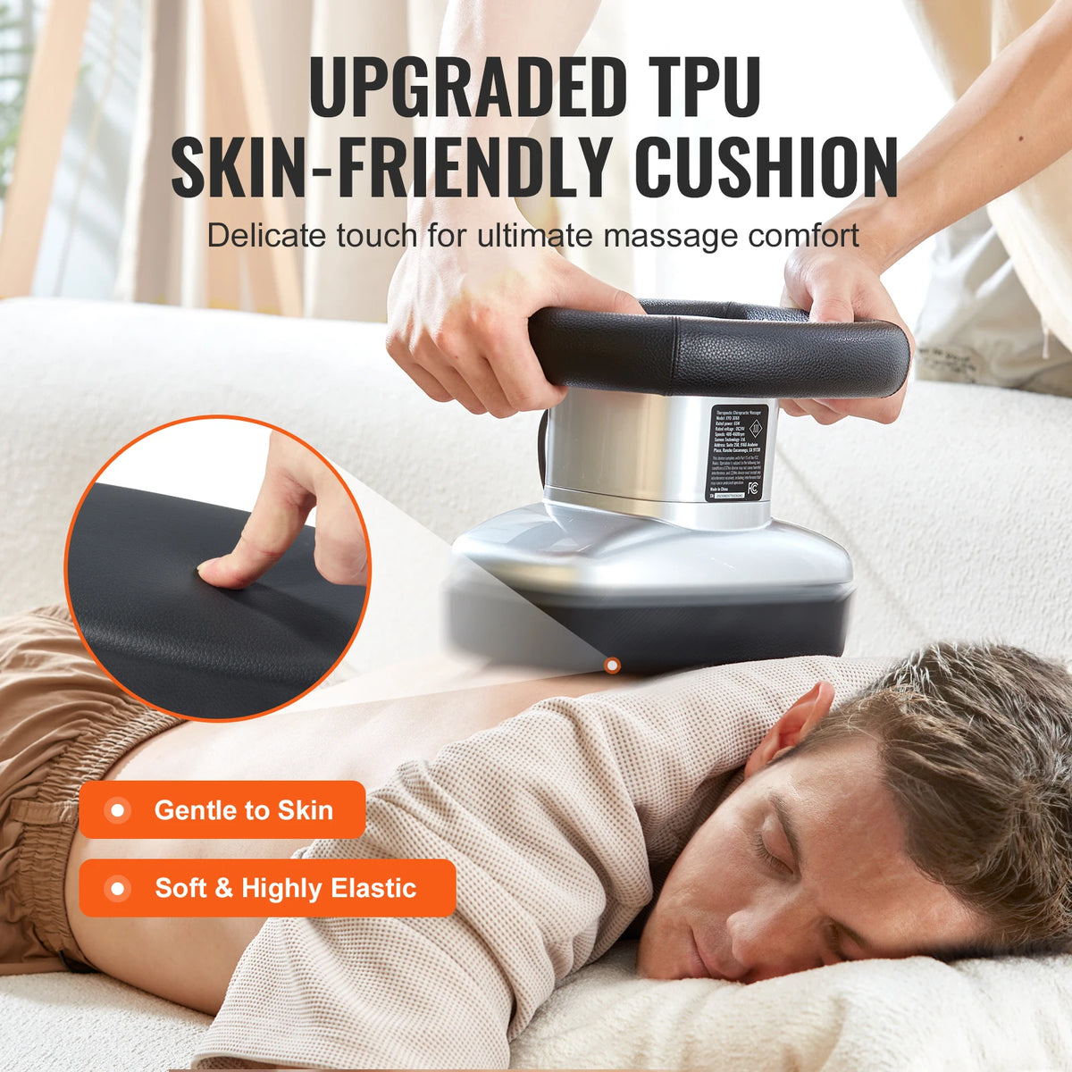Handheld Variable Speed Body Massager With Heat Therapy