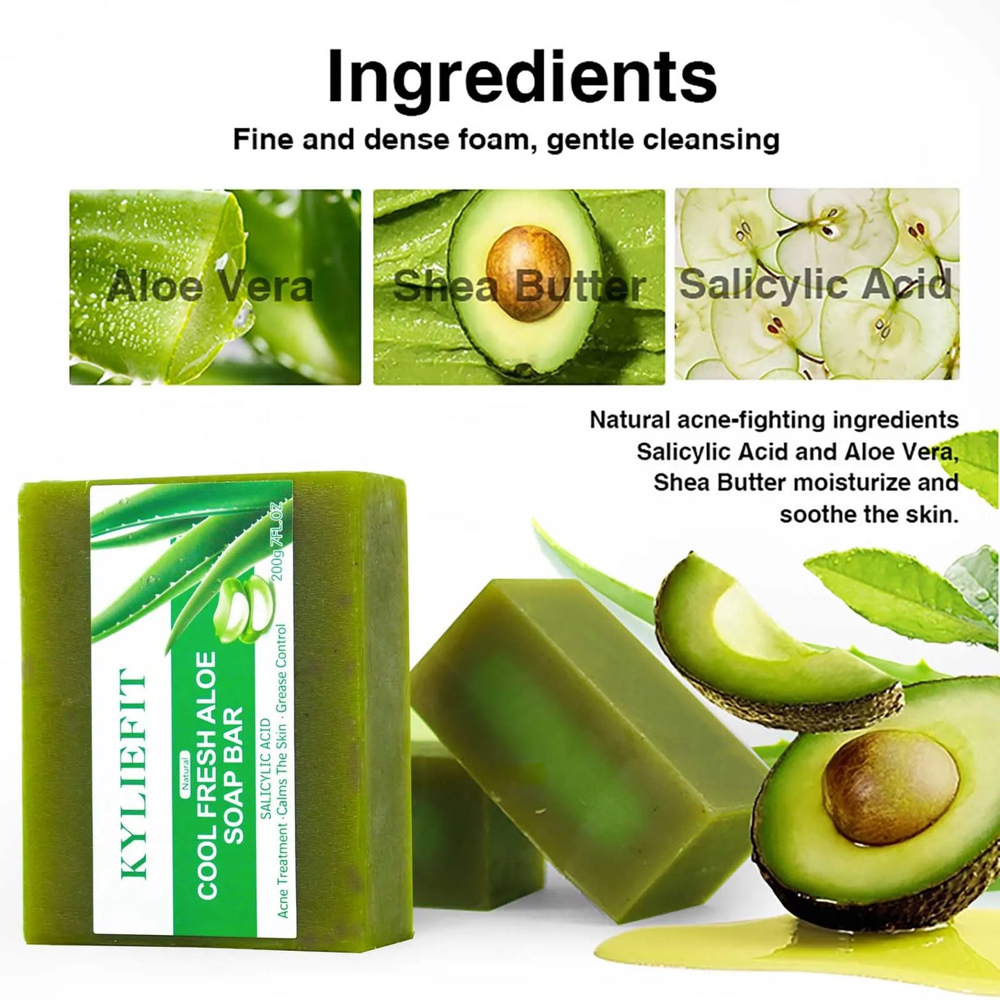 AILKE Aloe Vera Whitening Soap For Clear Skin And Radiance