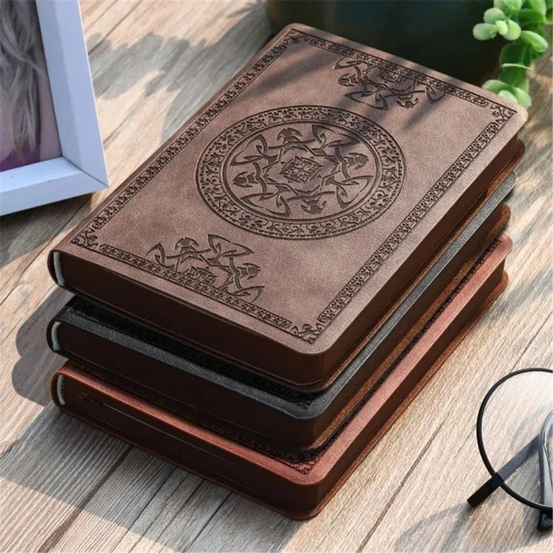 Portable Vintage Leather Journal Notebook Diary For Office