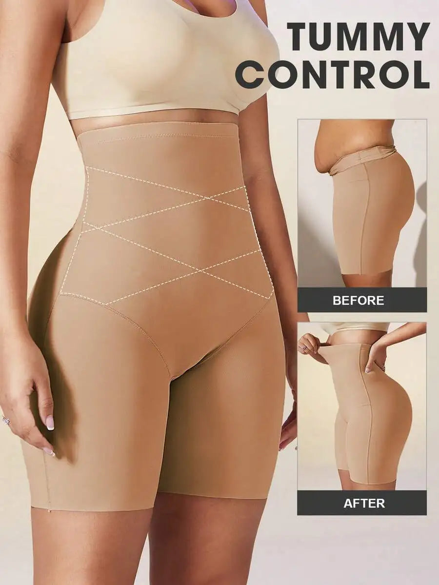 Women High Waist Invisible Shorts Tummy Control Butt Lift Shaper