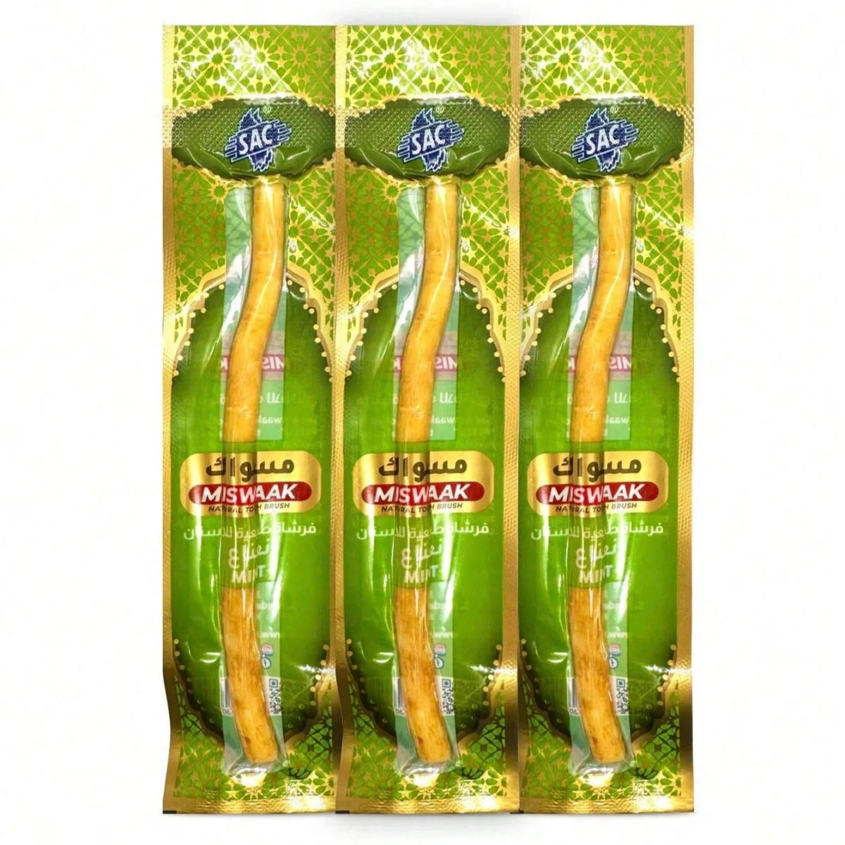 Miswak Mint Toothbrush Wooden Twig Traditional Oral Care for Gums