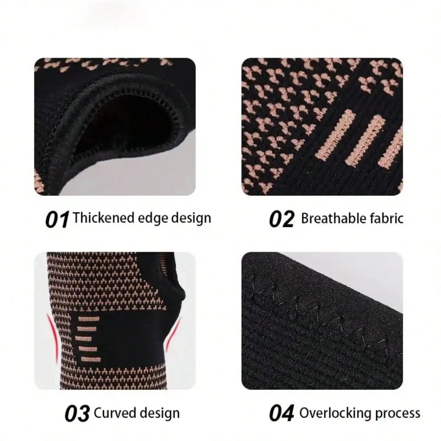 Sports Wrist Compression Sleeve Breathable Unisex Wrist Wraps For Gym