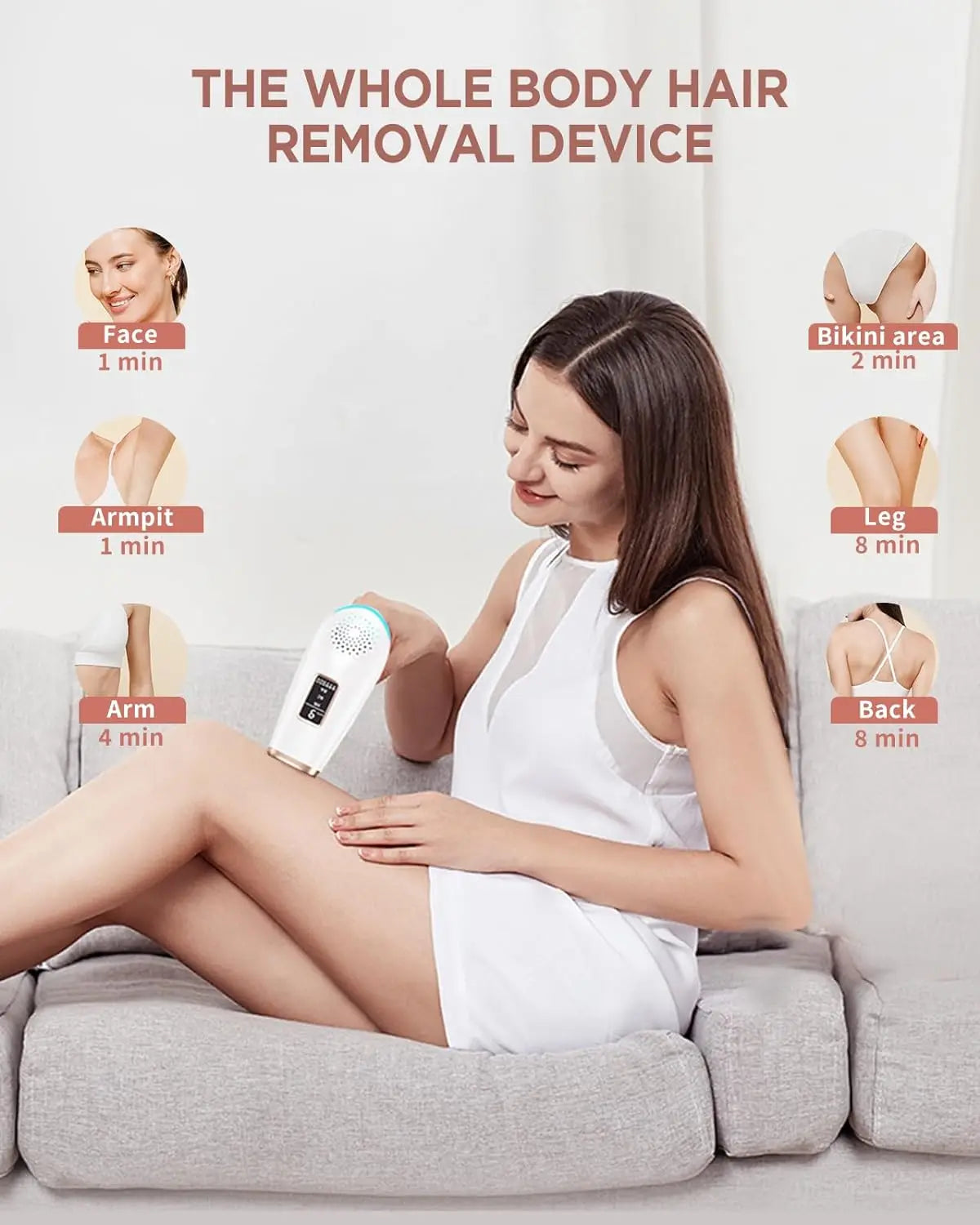 JOOYEE IPL Hair Removal Device Safe Permanent Painless Epilator