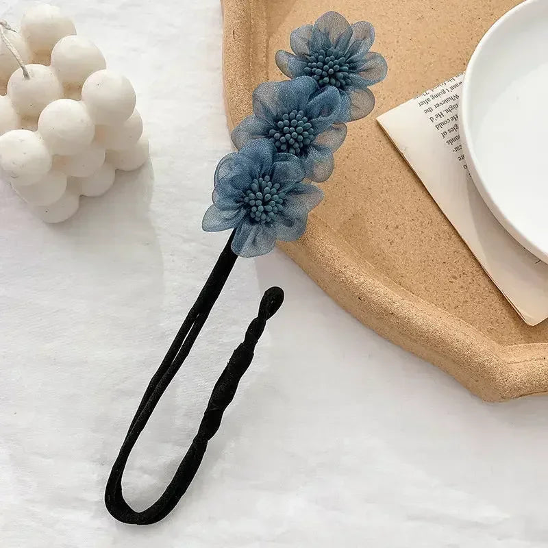 Elegant Pearl Bun Maker Hair Accessory for Korean Style Updos