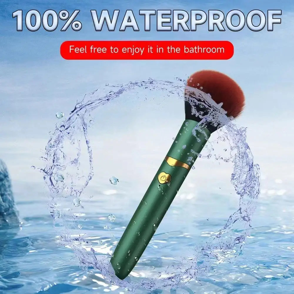 2-In-1 Electric Makeup Brush With Vibration Massage