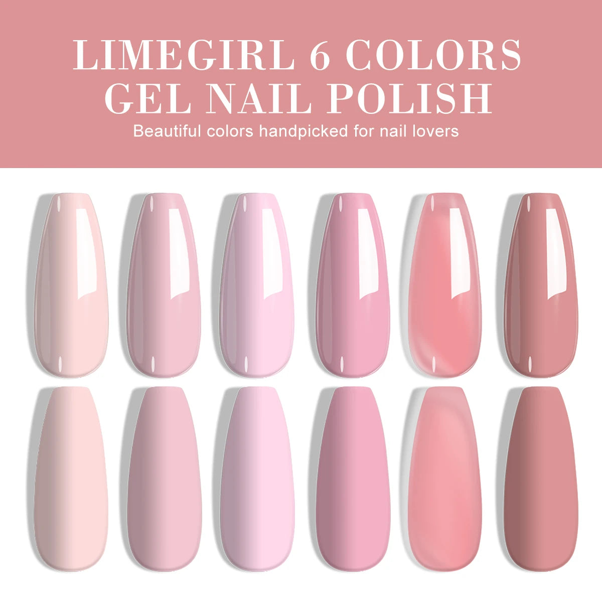 Limegirl Gel Nail Polish Set With UV Lamp Kit Essentials