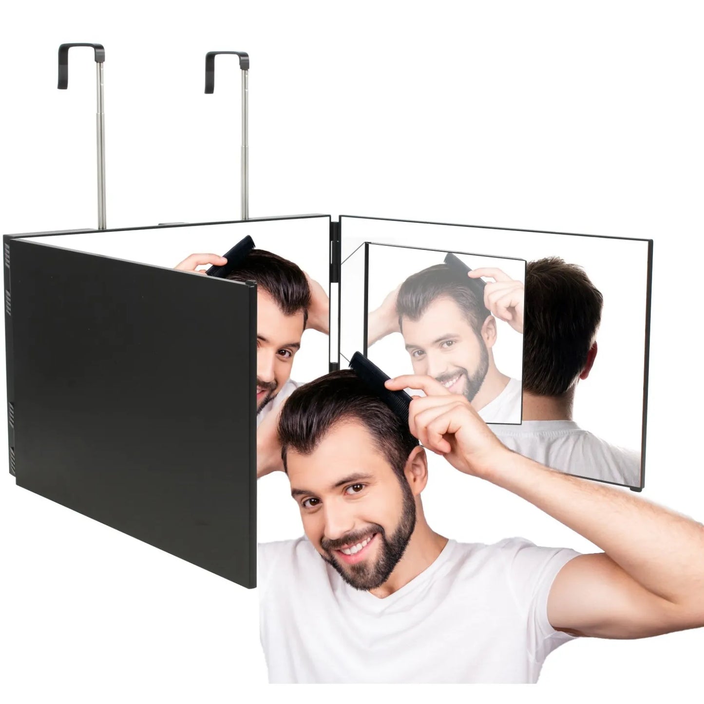 360 Degree Hair Cutting Mirror For Self Cut And Back View