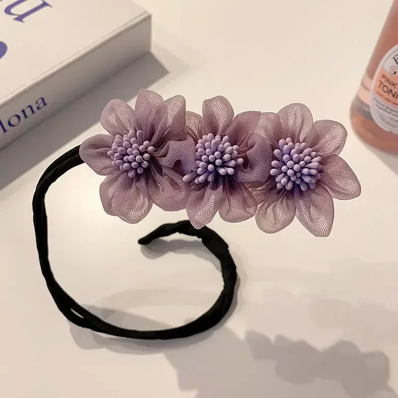 Elegant Pearl Bun Maker Hair Accessory for Korean Style Updos