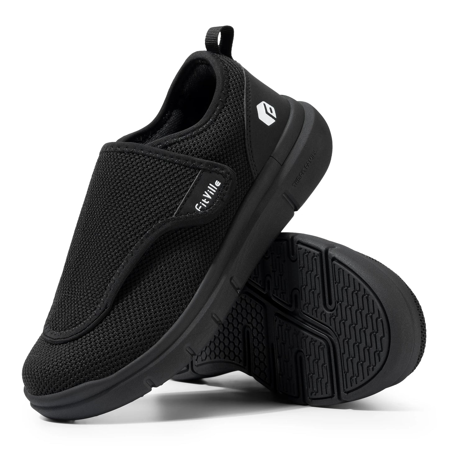 Fitville Extra Wide Men's Diabetic Walking Shoes for Swollen Feet