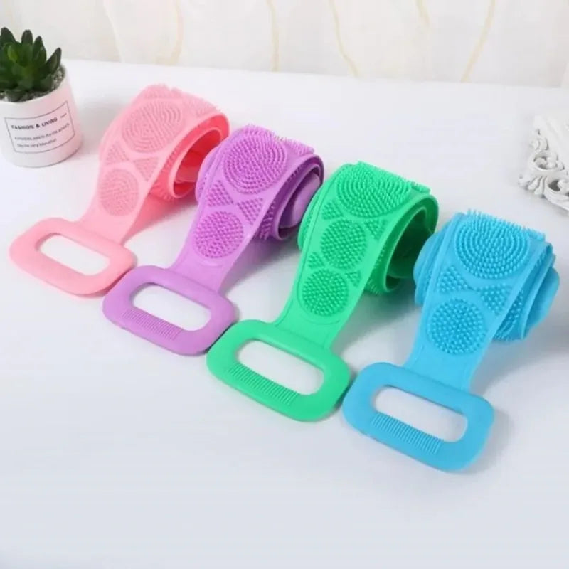 Silicone Back Scrubber Massage Sponge Bath Brush Exfoliating