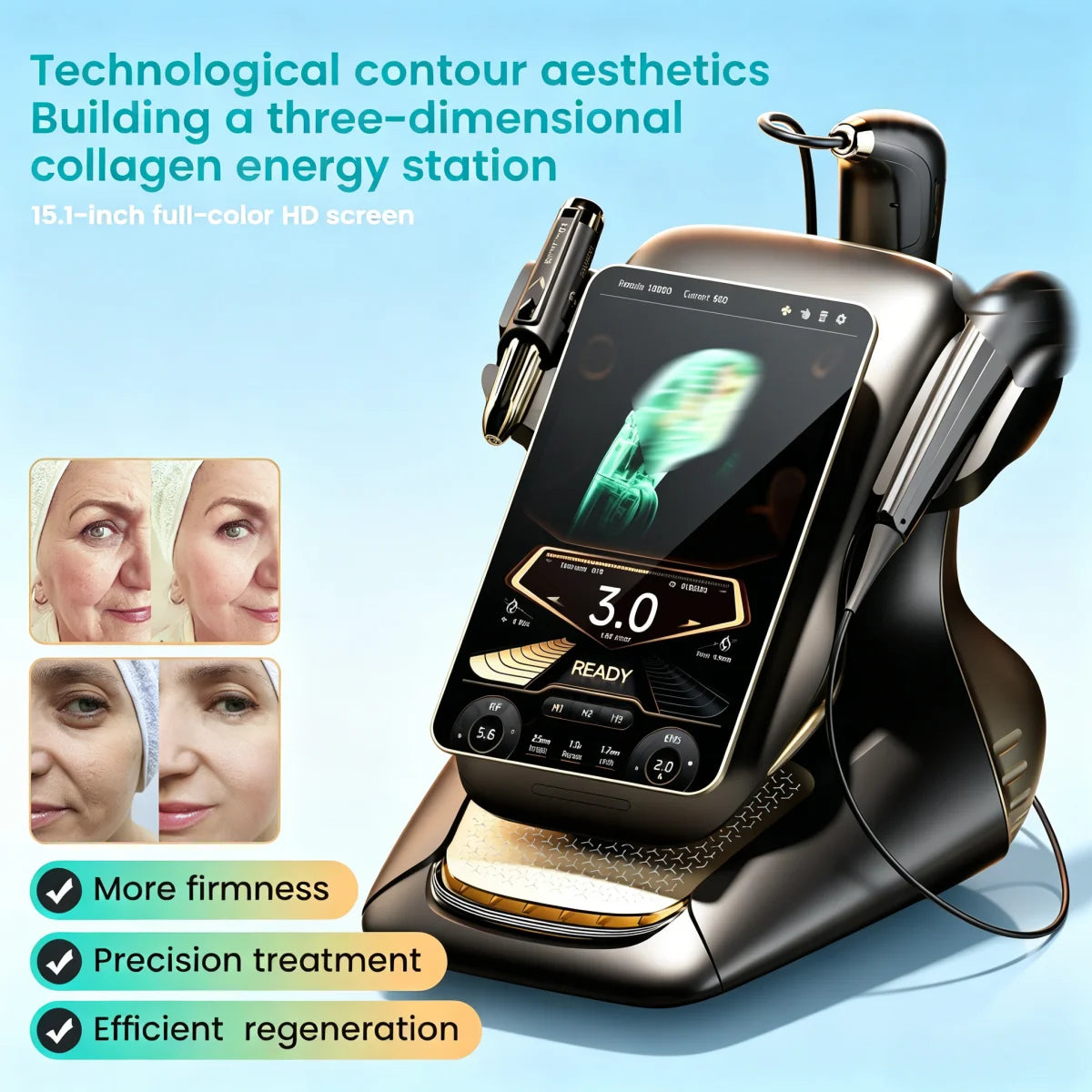 360MAX HIFU 3in1 Beauty Equipment Noninvasive Anti Aging
