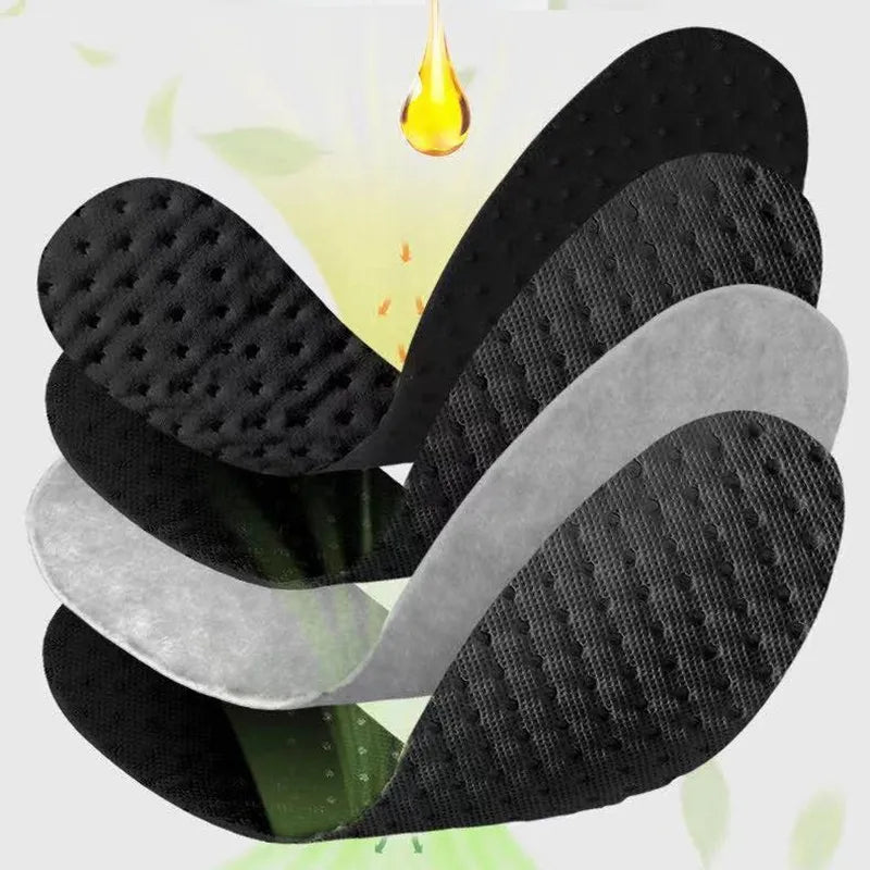Bamboo Charcoal Antibacterial Deodorizing Sports Insoles