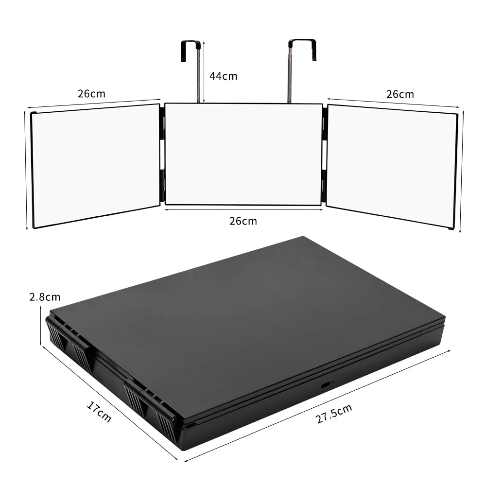 360 Degree Hair Cutting Mirror For Self Cut And Back View