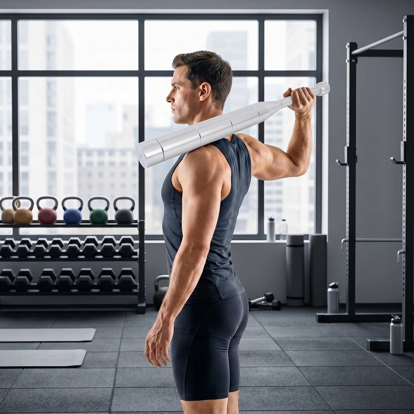 Adjustable Clubbell Solid Steel Tool For Grip And Core Strength