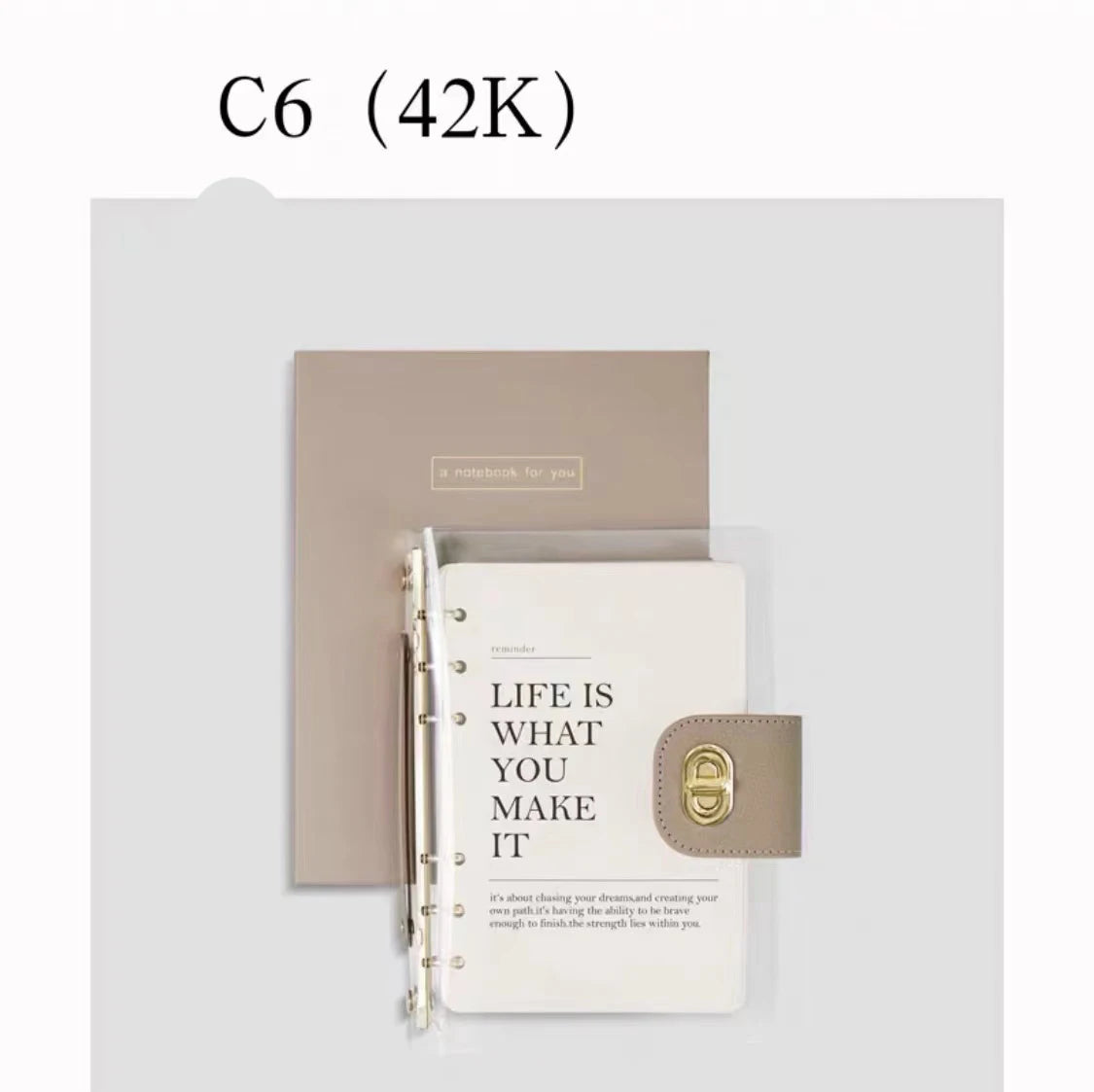 YTYIN Imitation Leather Travel Journal Diary Binder Loose Leaf Planner