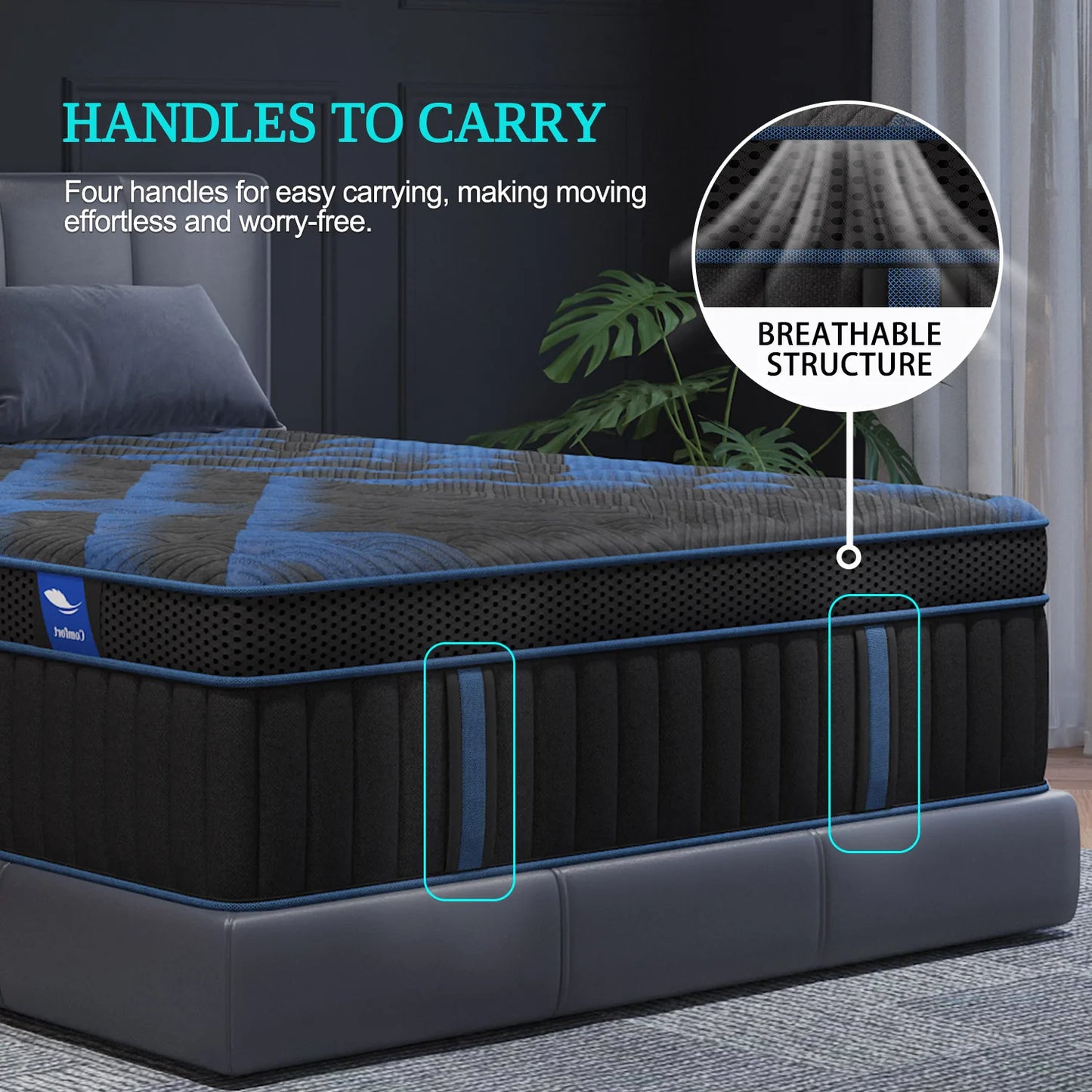 Sweetlove Gel Memory Foam Hybrid Mattress Pocket Springs Motion Isolation