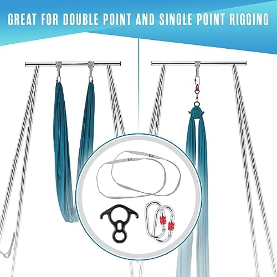 Aerial Silks Yoga Swing With Portable Rig For Home Use