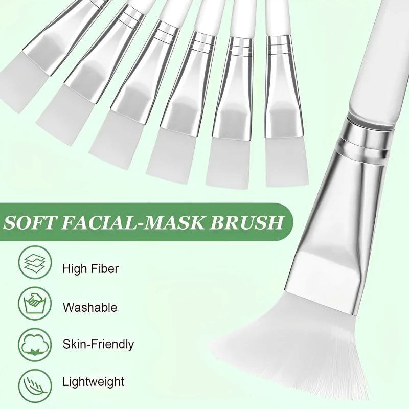 HMQ Beauty 12 Pcs Facial Mask Brushes Soft Bristle Applicators