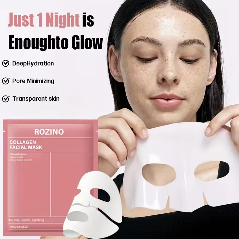 Rozino Bio-Collagen Mask Set 10 Pieces Hydration And Glow