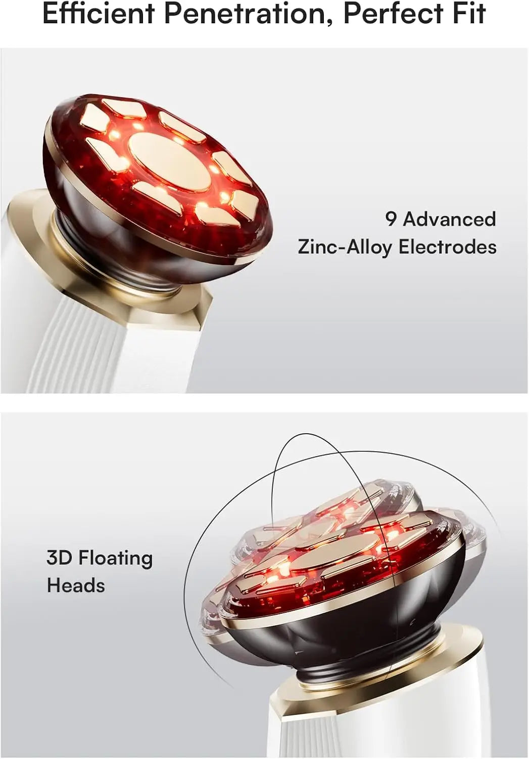 3-In-1 Red Light Facial and Neck Device for Skin Tightening