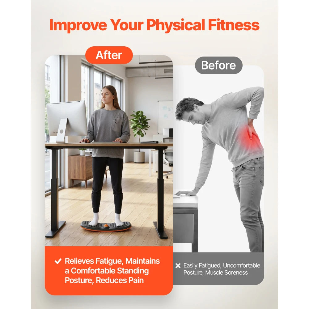 Balance Board Wobble Trainer for Core Stability and Home Workouts