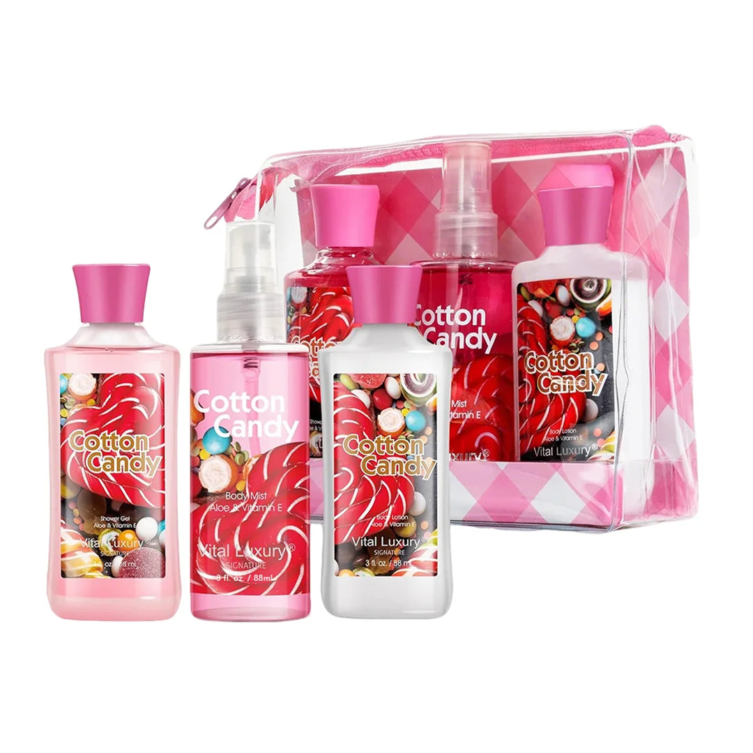 Three Piece Bath Set Shower Gel Body Lotion Fragrance Mist