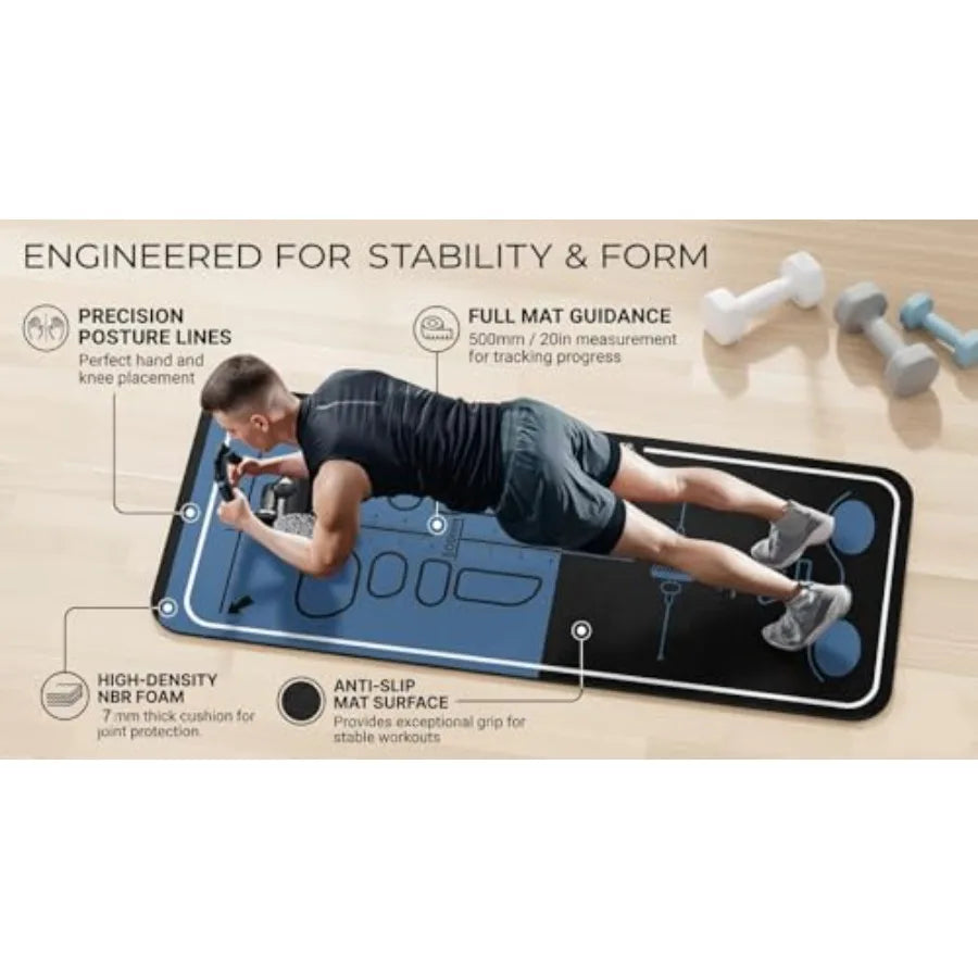 Non-slip Ab Roller Exercise Mat With Storage Bag