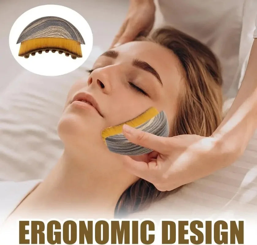 Portable Face and Neck Massage Brush for Facial Contour