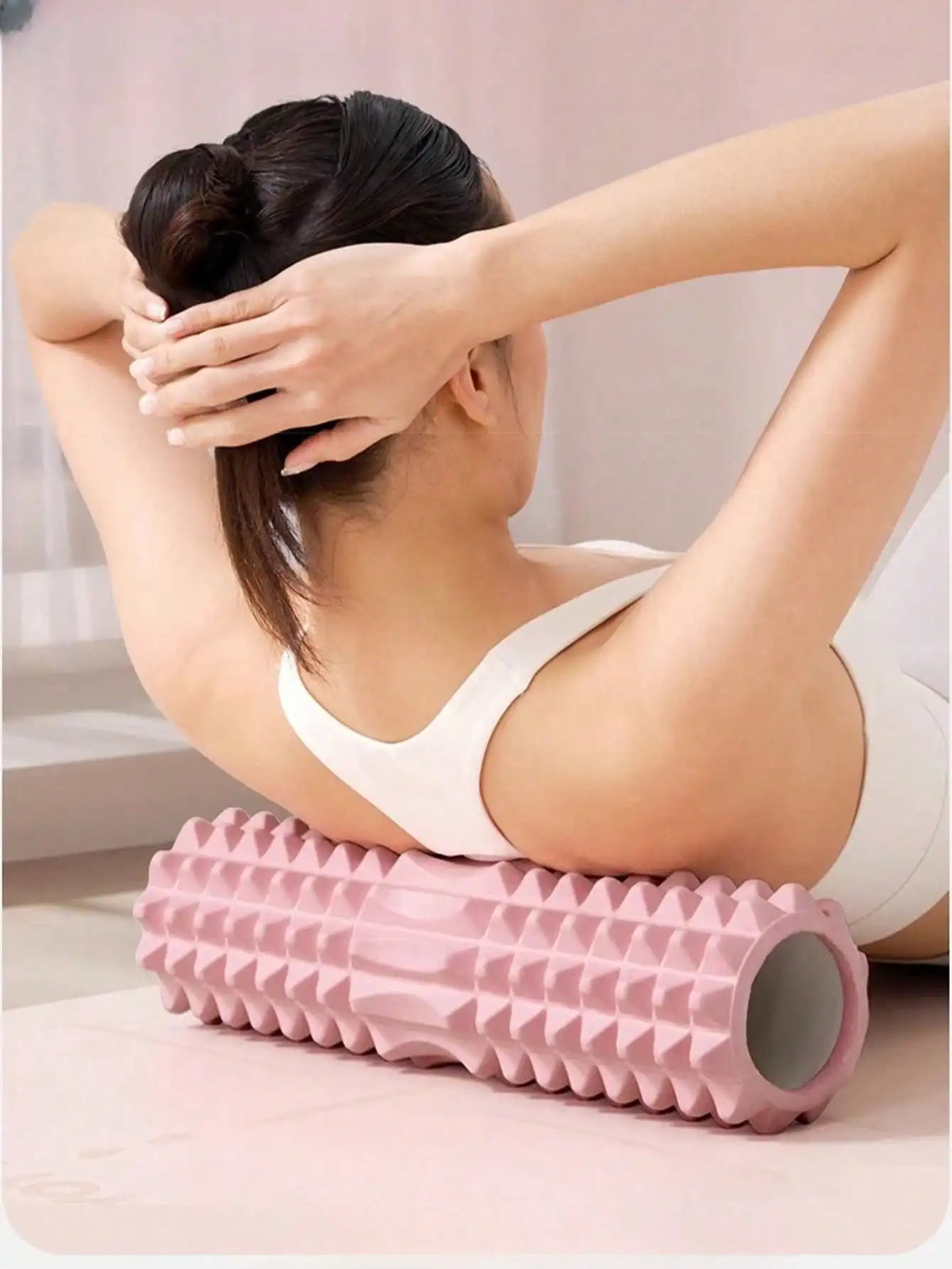Textured Foam Yoga Massage Roller For Muscle Relaxation and Flexibility
