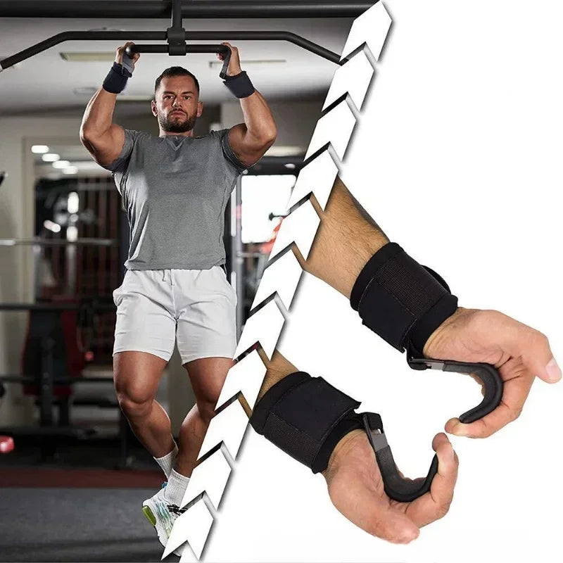 MIHJUSFDH Non Slip Weight Lifting Hooks Pair For Training