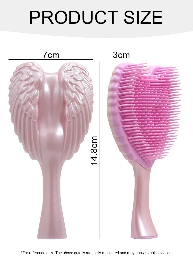 Professional Mini Angel Detangling Hairbrush Anti Static Hair Comb