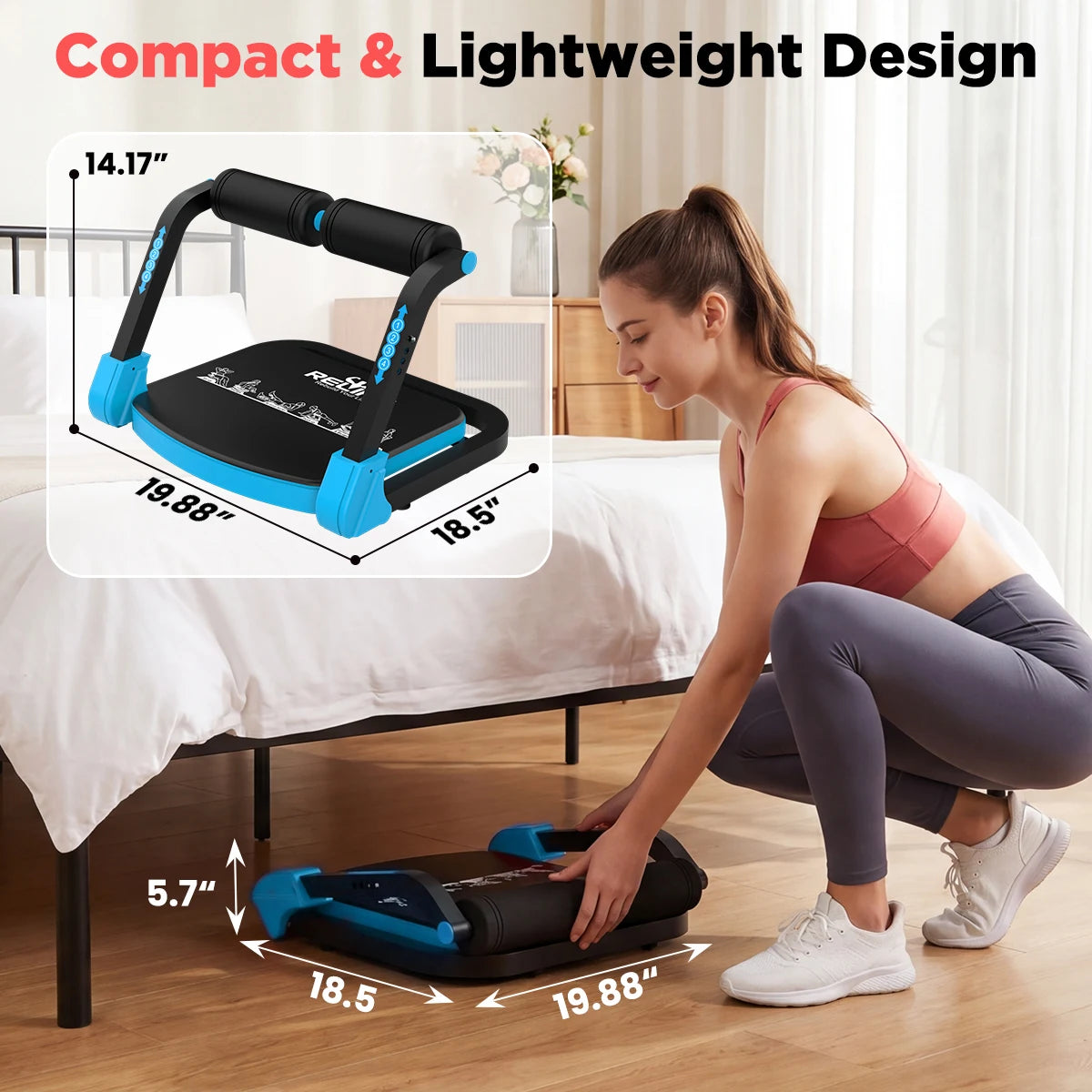 Relife Adjustable Core Training Machine For Sit Ups And Home Gym