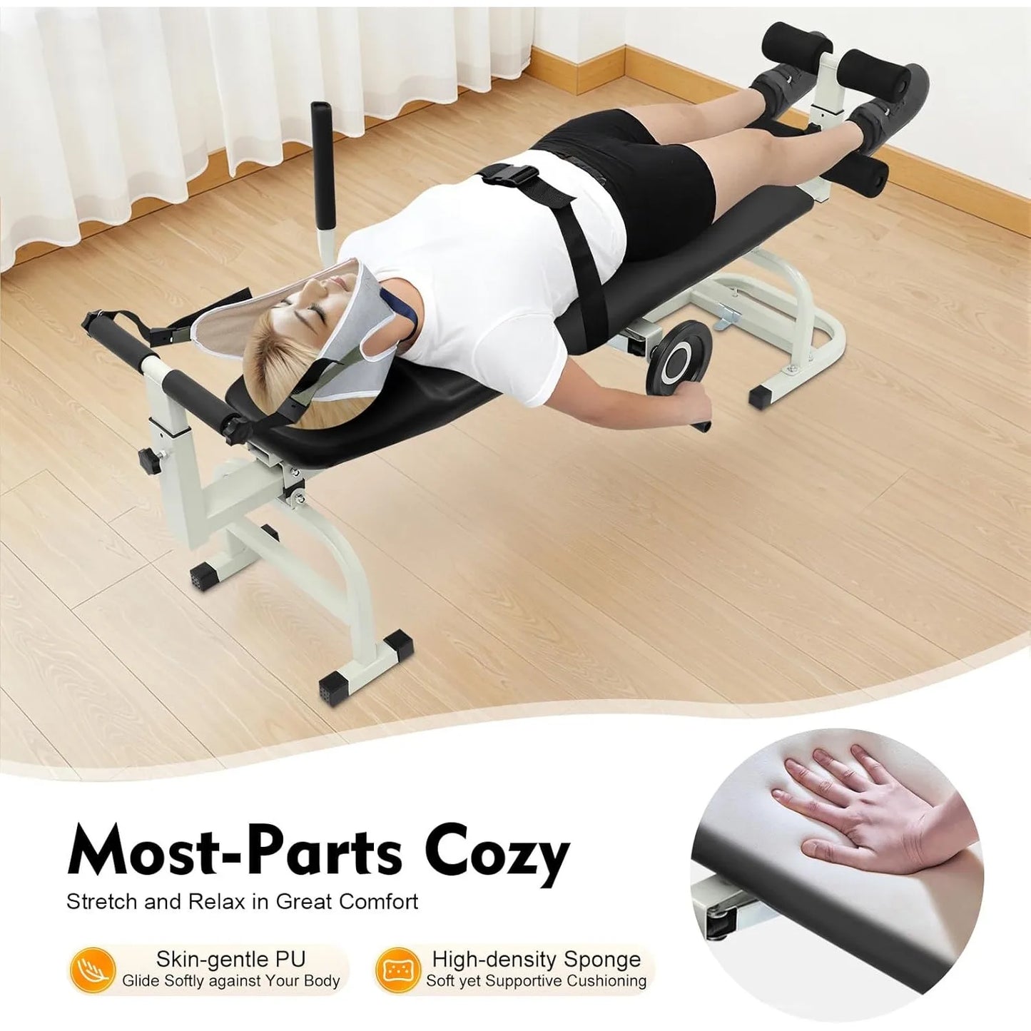 Back Stretch Bench Neck Stretcher Lumbar Traction Bed